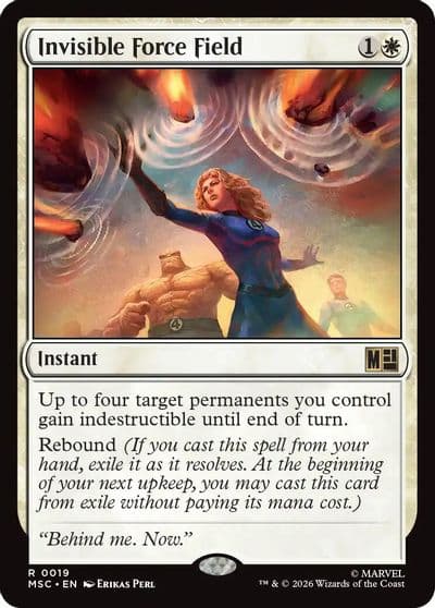 Invisible Force Field Surge Foil Commander: Marvel Super Heroes Magic card