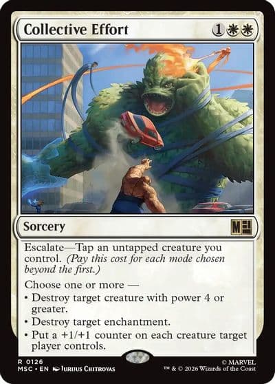 Collective Effort Surge Foil Commander: Marvel Super Heroes Magic card
