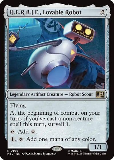 HERBIE Lovable Robot Commander: Marvel Super Heroes Magic card