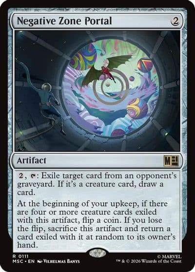 Negative Zone Portal Surge Foil Commander: Marvel Super Heroes Magic card