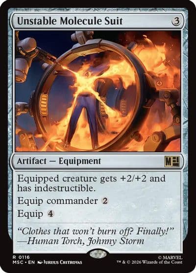Unstable Molecule Suit Commander: Marvel Super Heroes Magic card