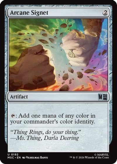 Arcane Signet 0192 Surge Foil Commander: Marvel Super Heroes Magic card