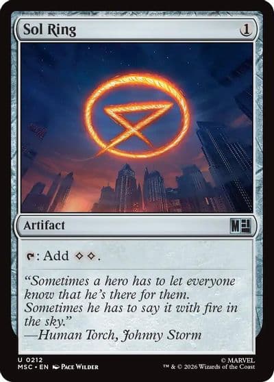 Sol Ring 0212 Commander: Marvel Super Heroes Magic card