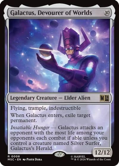 Galactus Devourer of Worlds Surge Foil Commander: Marvel Super Heroes Magic card