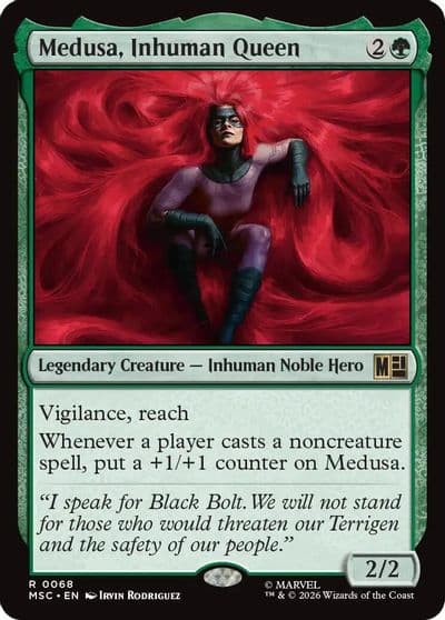Medusa Inhuman Queen Surge Foil Commander: Marvel Super Heroes Magic card
