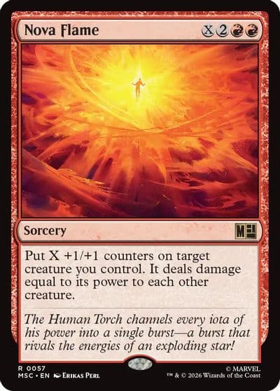 Nova Flame Commander: Marvel Super Heroes Magic card