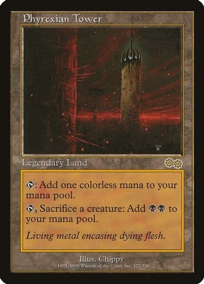 Phyrexian Tower Urza's Saga Magic card