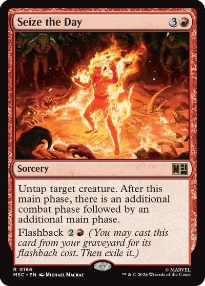 Seize the Day Commander: Marvel Super Heroes Magic card
