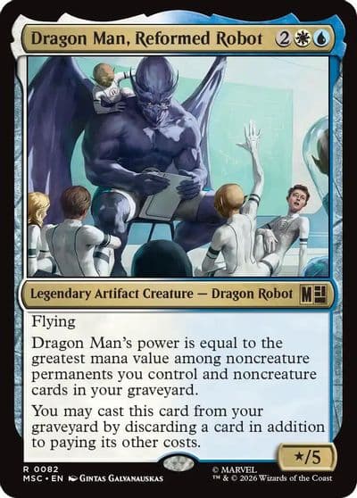 Dragon Man Reformed Robot Commander: Marvel Super Heroes Magic card