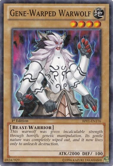 Gene Warped Warwolf Starfoil Battle Pack: Epic Dawn Yu-Gi-Oh! card