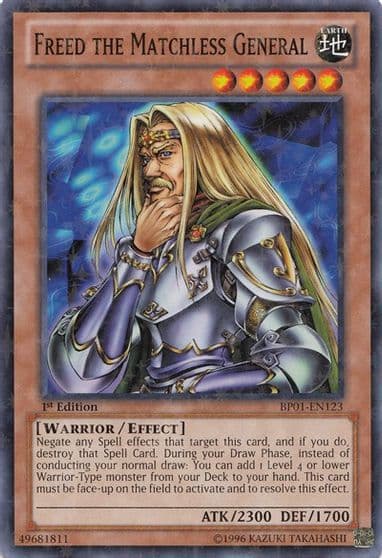 Freed the Matchless General Starfoil Battle Pack: Epic Dawn Yu-Gi-Oh! card