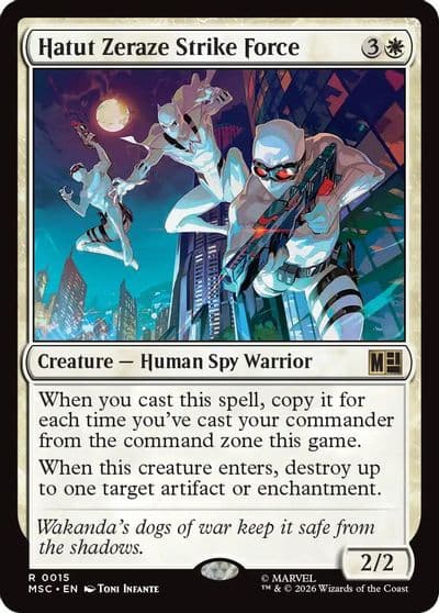 Hatut Zeraze Strike Force Surge Foil Commander: Marvel Super Heroes Magic card