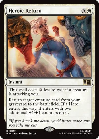 Heroic Return Surge Foil Commander: Marvel Super Heroes Magic card