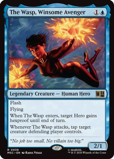 The Wasp Winsome Avenger Surge Foil Commander: Marvel Super Heroes Magic card