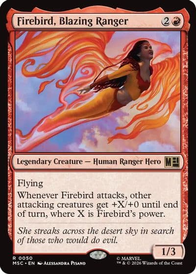 Firebird Blazing Ranger Surge Foil Commander: Marvel Super Heroes Magic card