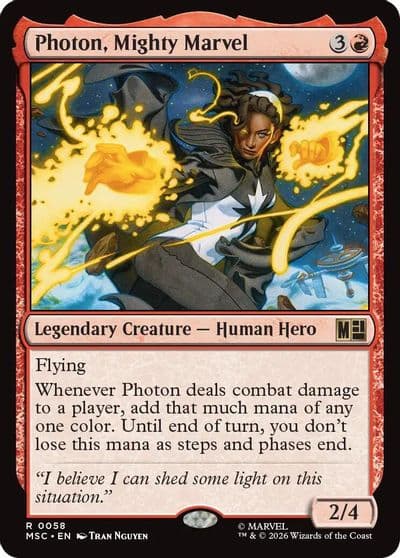 Photon Mighty Marvel Surge Foil Commander: Marvel Super Heroes Magic card