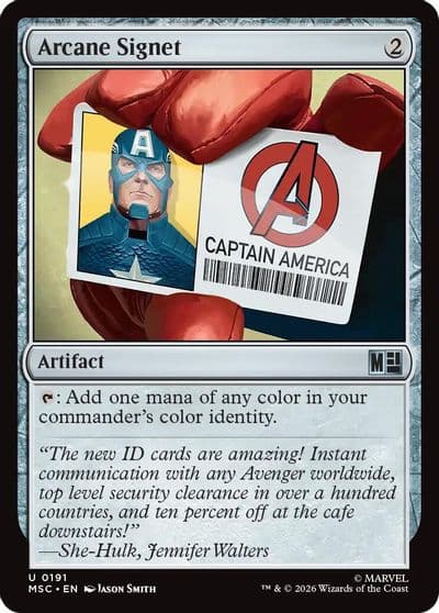 Arcane Signet 0191 Surge Foil Commander: Marvel Super Heroes Magic card