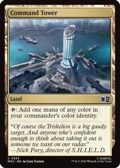 Command Tower 0233 Surge Foil Commander: Marvel Super Heroes Magic card