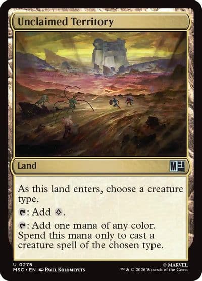 Unclaimed Territory Surge Foil Commander: Marvel Super Heroes Magic card