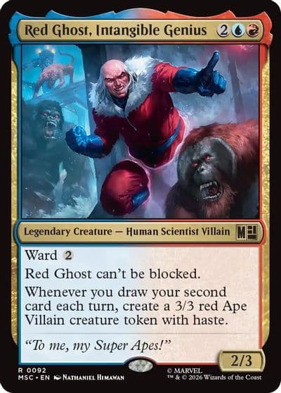Red Ghost Intangible Genius Surge Foil Commander: Marvel Super Heroes Magic card