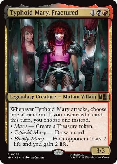 Typhoid Mary Fractured Surge Foil Commander: Marvel Super Heroes Magic card