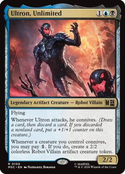 Ultron Unlimited Surge Foil Commander: Marvel Super Heroes Magic card