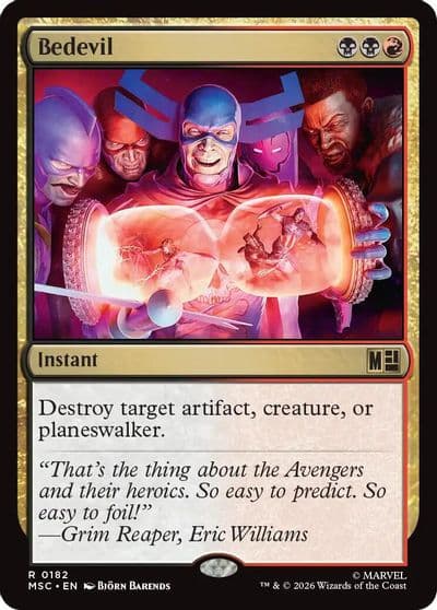 Bedevil Surge Foil Commander: Marvel Super Heroes Magic card
