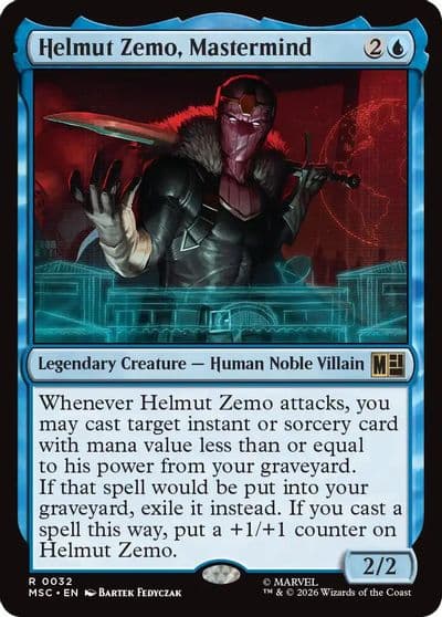 Helmut Zemo Mastermind Surge Foil Commander: Marvel Super Heroes Magic card