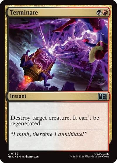 Terminate Surge Foil Commander: Marvel Super Heroes Magic card
