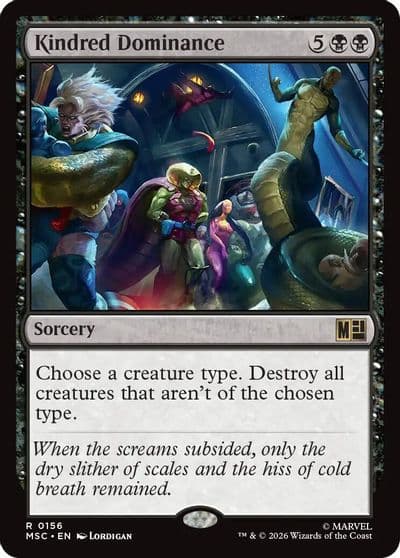 Kindred Dominance Surge Foil Commander: Marvel Super Heroes Magic card