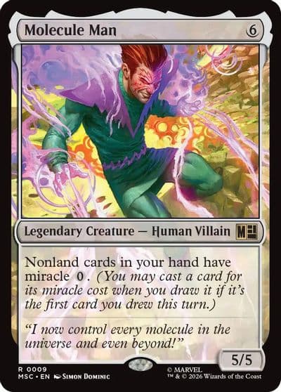 Molecule Man Surge Foil Commander: Marvel Super Heroes Magic card