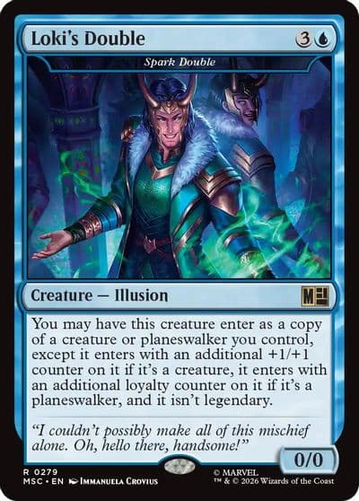 Lokis Double Spark Double Commander: Marvel Super Heroes Magic card