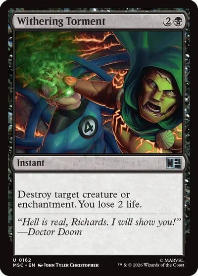 Withering Torment Surge Foil Commander: Marvel Super Heroes Magic card