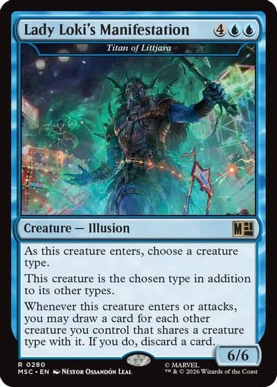 Lady Lokis Manifestation Titan of Littjara Commander: Marvel Super Heroes Magic card