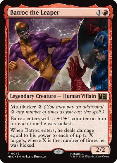 Batroc the Leaper Surge Foil Commander: Marvel Super Heroes Magic card