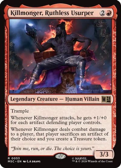 Killmonger Ruthless Usurper Surge Foil Commander: Marvel Super Heroes Magic card