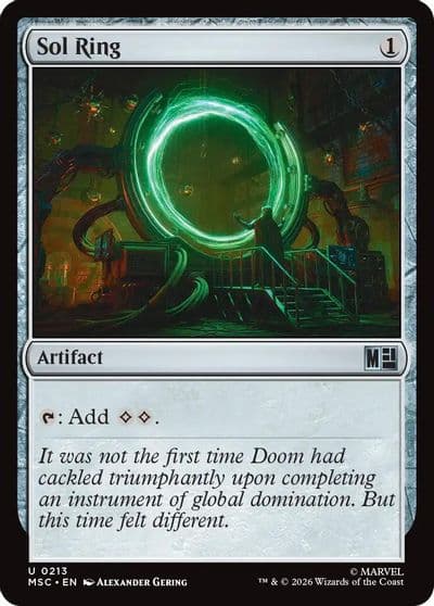 Sol Ring 0213 Commander: Marvel Super Heroes Magic card