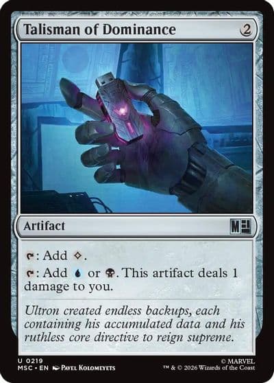 Talisman of Dominance Surge Foil Commander: Marvel Super Heroes Magic card