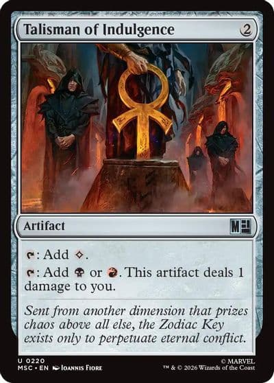 Talisman of Indulgence Commander: Marvel Super Heroes Magic card