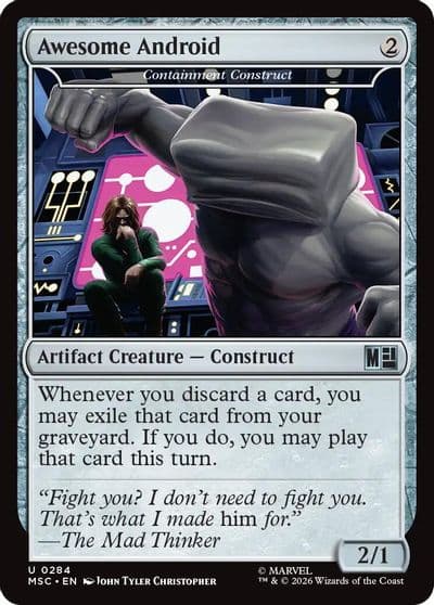 Awesome Android Containment Construct Surge Foil Commander: Marvel Super Heroes Magic card