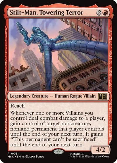 Stilt Man Towering Terror Surge Foil Commander: Marvel Super Heroes Magic card