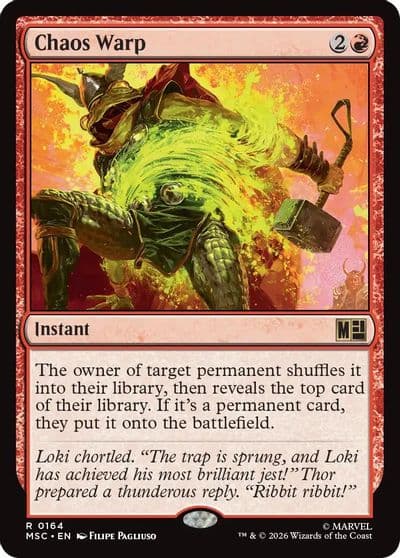 Chaos Warp Surge Foil Commander: Marvel Super Heroes Magic card