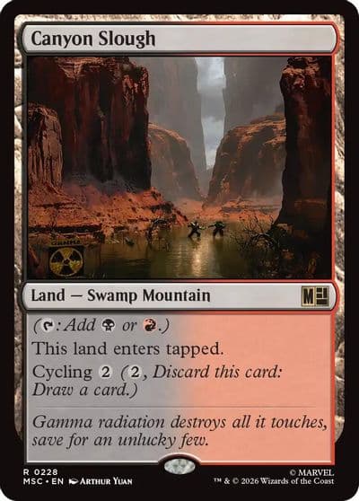 Canyon Slough Surge Foil Commander: Marvel Super Heroes Magic card