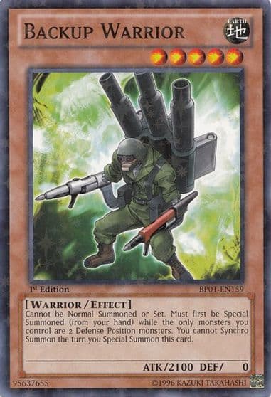 Backup Warrior Starfoil Battle Pack: Epic Dawn Yu-Gi-Oh! card