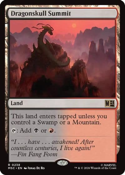 Dragonskull Summit Surge Foil Commander: Marvel Super Heroes Magic card
