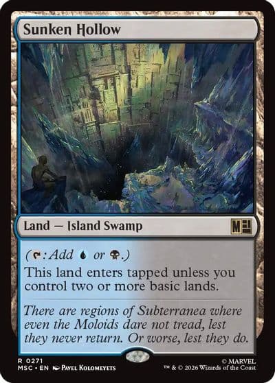 Sunken Hollow Commander: Marvel Super Heroes Magic card