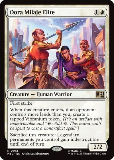 Dora Milaje Elite Commander: Marvel Super Heroes Magic card