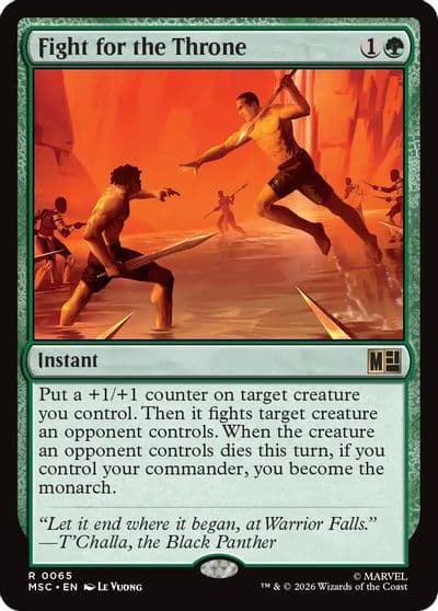 Fight for the Throne Commander: Marvel Super Heroes Magic card