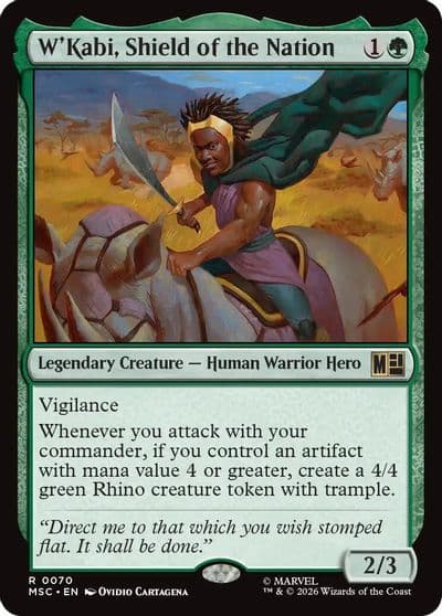WKabi Shield of the Nation Commander: Marvel Super Heroes Magic card