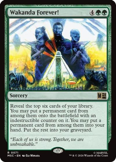 Wakanda Forever Commander: Marvel Super Heroes Magic card